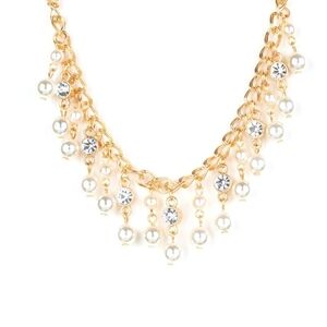 Paparazzi Gold and Pearl Necklace Regal Refinement Layered Fashion Jewelry